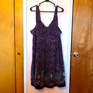 Apt 9 purple & black dress